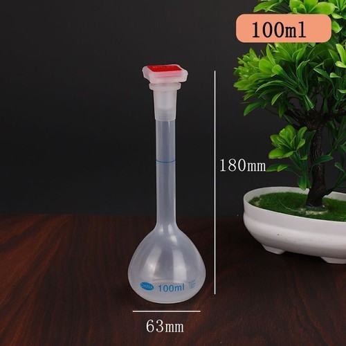 25ml-1000ml Plastic Volumetric Flask with Stopper for Chemistry Labs - Picture 7 of 10