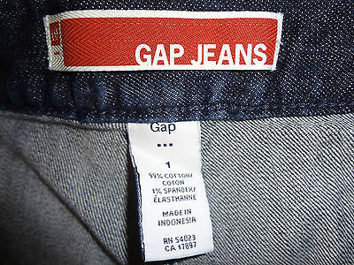The Gap Womens Jeans Size 1 Dark Wash Denim Pleats Ladies NICE RN 54023 CA  17897