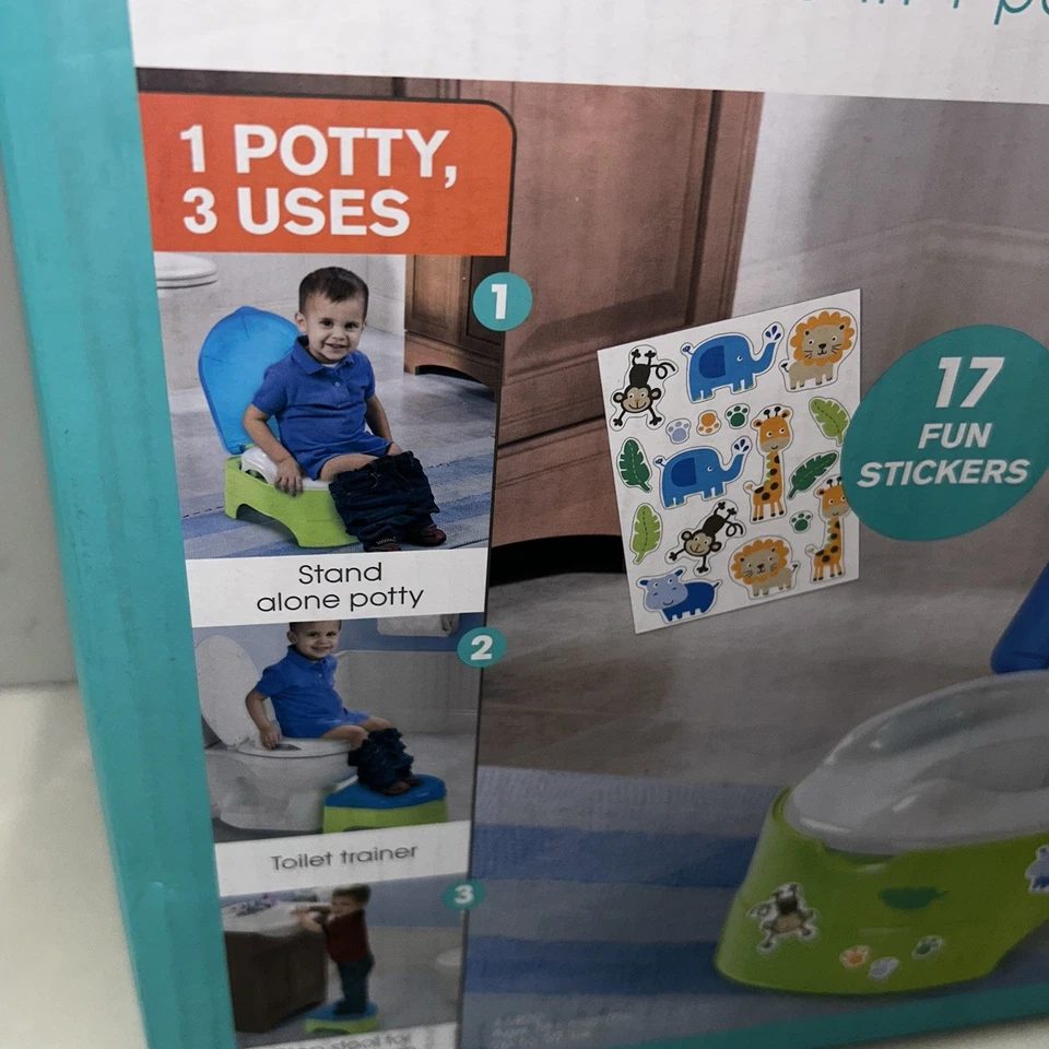 My Fun Potty ~ 3-In-1 ~ Stand Alone Potty Seat, Toilet Trainer & Step Stool- NEW - Image 2 of 3