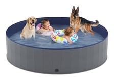 Foldable Dog Swimming Pool Collapsible Hard Plastic Portable Bath Tub for Pets