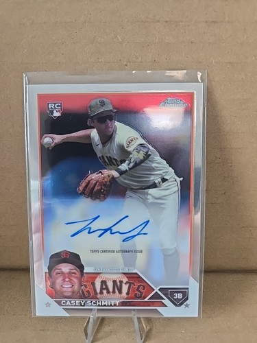 2023 Topps Chrome Update Series Autographs Casey Schmitt RC