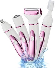 4 in 1 Electric Razors for Women, Portable Shaver with Digital LED