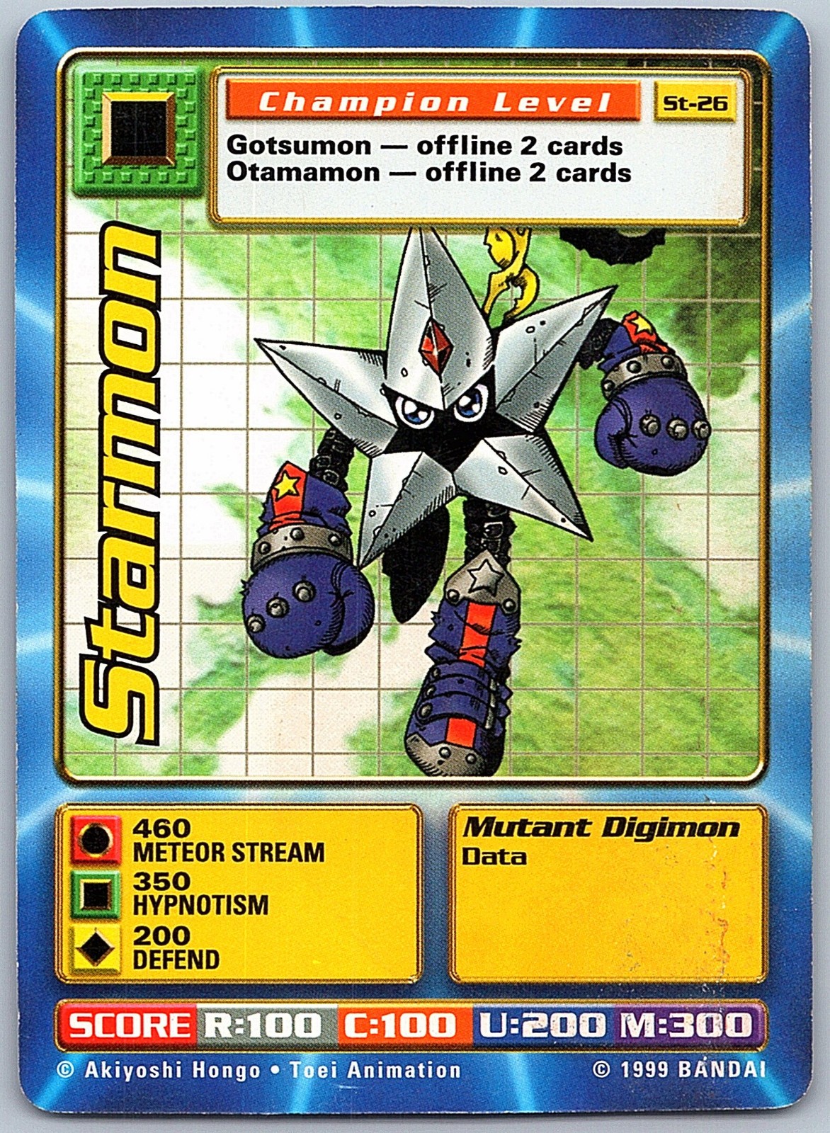 1999 Bandai Digimon TCG St-26 Starmon