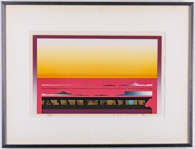 Tetsuro Sawada Abstract 1979 Silkscreen Print Signed Ed.39/90