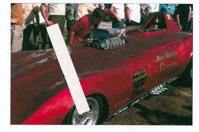 1960s NHRA Drag Racing-Marv Eldridge's FIBERGLASS Trends-Corvette Funny Car-ATCO