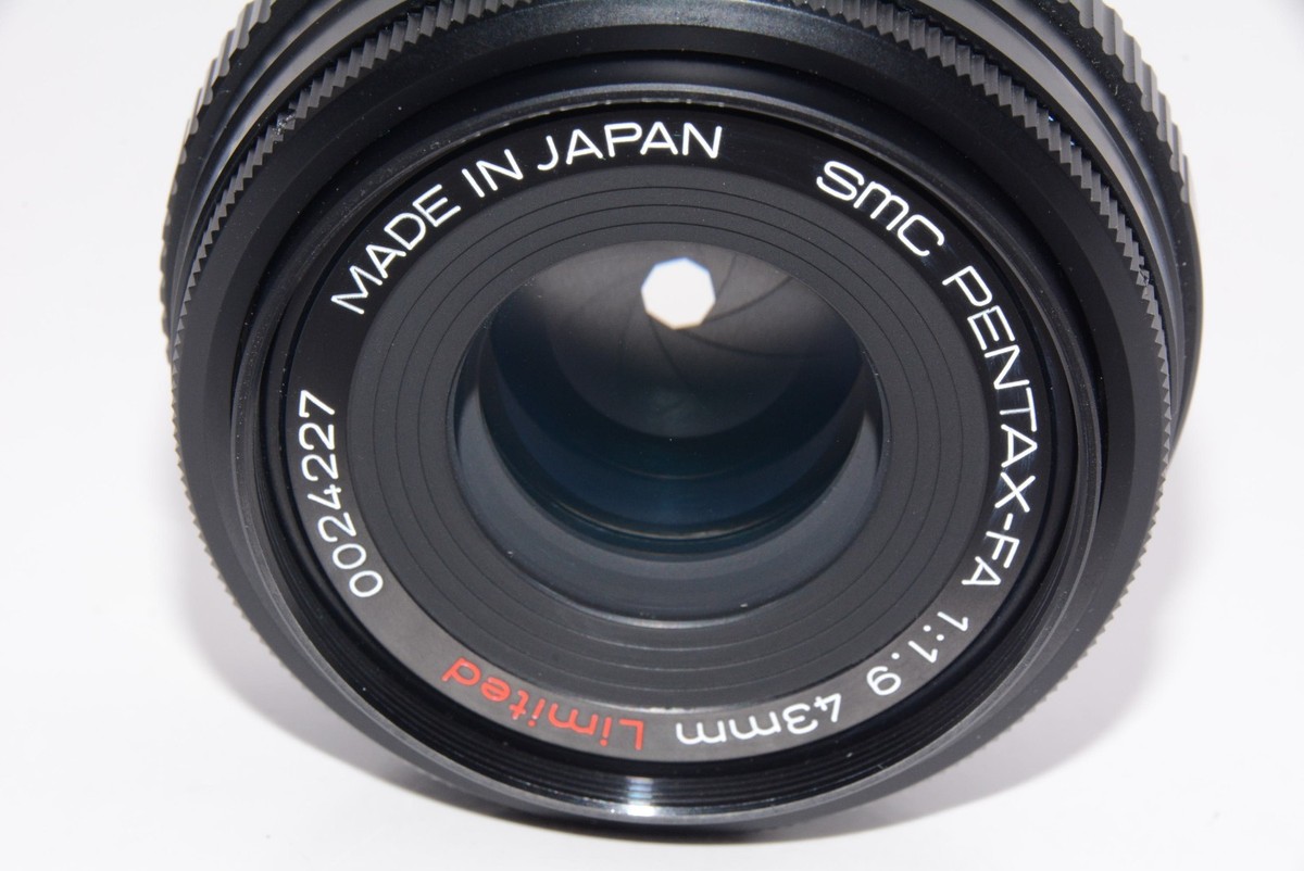 smc FA LIMITED 43mm f1.9　made in JAPAN SMC Pentax-FA 43mm F1.9 Limited Reviews - FA Prime Lenses