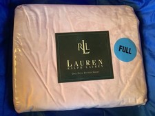 Vintage Ralph Lauren Full Fitted Sheet Deep Pocket 100 Cotton Avery Pink New
