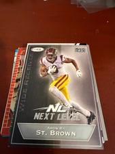 Amon Ra St Brown 2021 Sage Premier Draft Next Level #154 Rookie RC Lions
