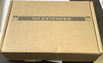 4K@60Hz HD Audio/Video Transmitter Kit Extender with TX & RX Units Black