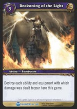 Moderate Play WoW TCG Reckoning of the Light Blood of Gladiators World of Warcra