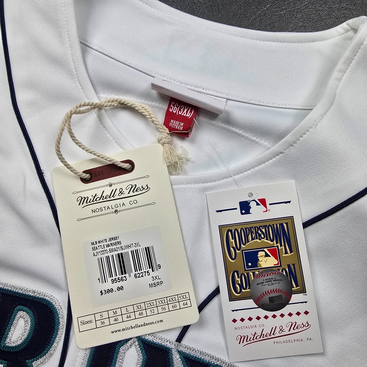 100% Authentic Ichiro Suzuki Mitchell Ness 2001 All Star Mariners