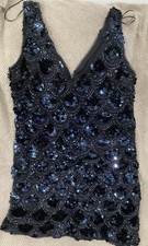 Women  s Dress - Bob Mackie - Black Sequins - Size 2