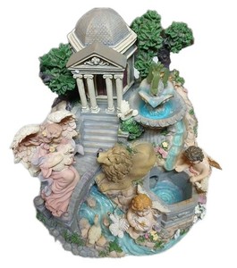 Classic Treasures Musical Angel Water Fountain – Decorative Indoor Fountain