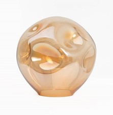 Lampenschirm Kugelglas Ersatzglas 4033 Lampenglas Klarglas Kupfer Ø 250/100mm