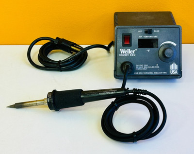 Weller EC2001 ESD (ED2002CESD) 60W 850°F Soldering Station + EC1201PESD. Tested!