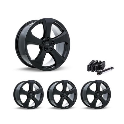 5x112 Set of 4 17'' Rims Black Alloy Wheel fits 2009-24 VW Tiguan, OEK6 RTX