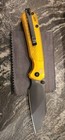 CJRB Pyrite Light Folding Knife Amber FRN Handle AR-RPM9 Wharncliffe J1945-AMB — photo 4