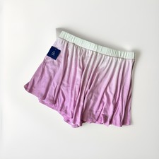 Shorts Skort Limited Too Girls 12/14 Pink Ombr Glitter Flared Airy Lined Loose