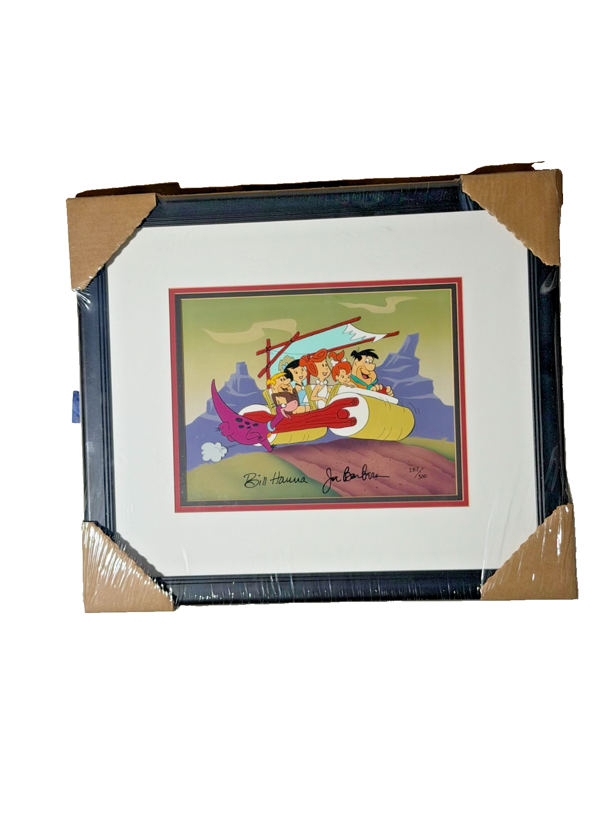 Hanna Barbera Signed Limited Edition Animation Art Cel SUNDAY DRIVE Flintstones