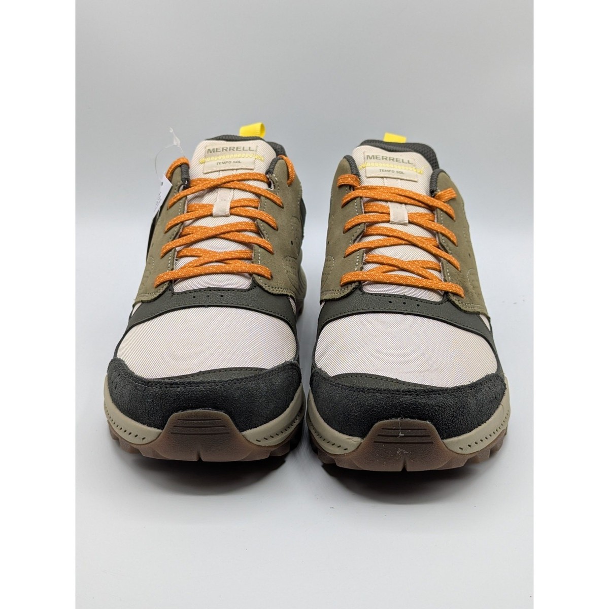 Merrell Tempo Sol Sneakers Mens 11 Olive Green New Hiking Trail Shoes J038729 Merrell Tempo Sol Mens Size 11 Hiking Shoes Dark Moss  main image 4
