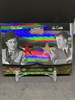2008 Donruss Americana Co-Star Material Bud Abbott & Lou Costello CSM-19 /100