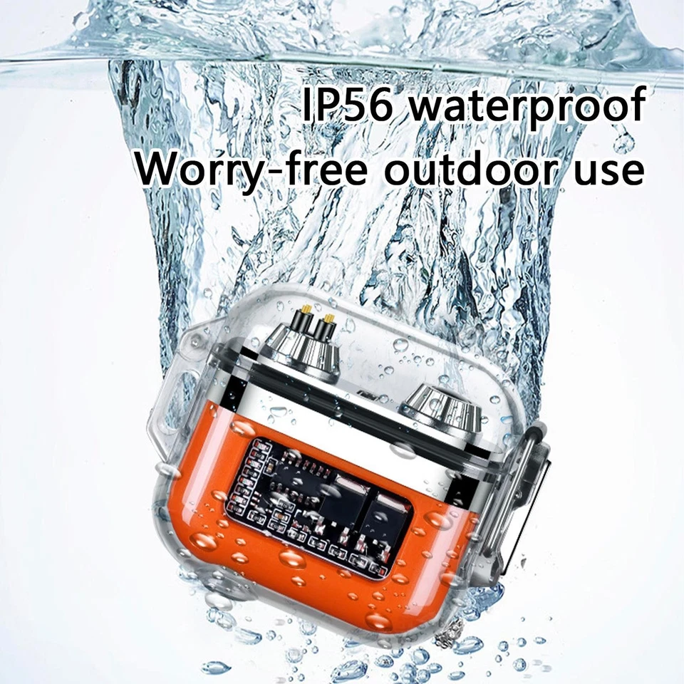 Encendedor superior inquieto encendedor inusual regalo pulso plasma doble arco mini a prueba de viento Foto 3 de 4