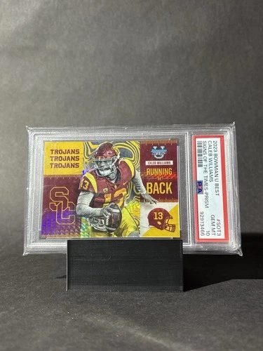 2023 Bowman Best University Caleb Williams Gold Sign Of The Times /50 PSA 10