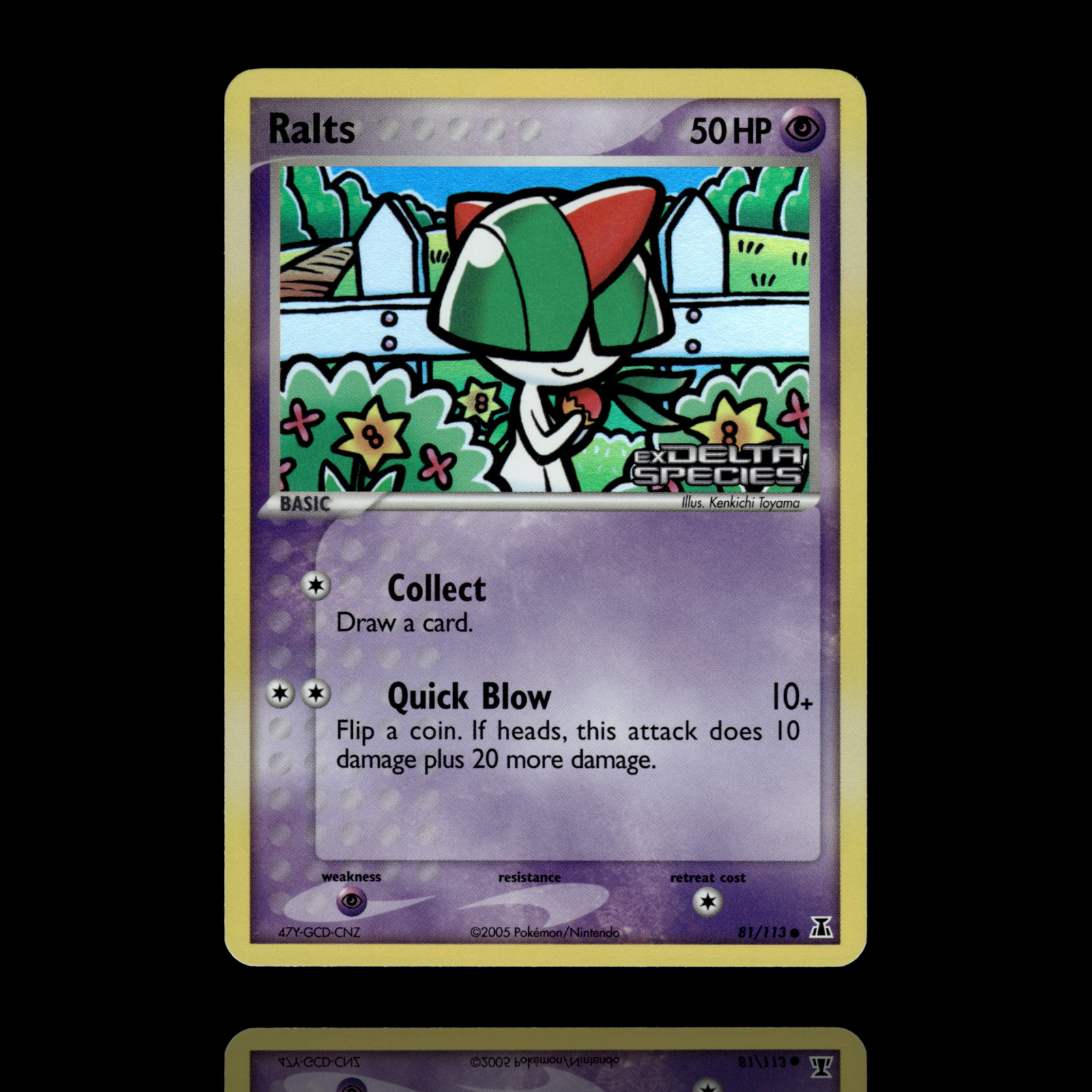 ▸ Ralts | ex Delta Species | Reverse Holo Stamped | 81/113 | NM