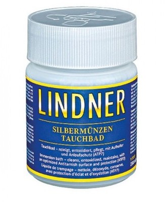 Silver Coin Cleaning Dip 250 ml Silverware & Jewelry Quality Cleaner Lindner
