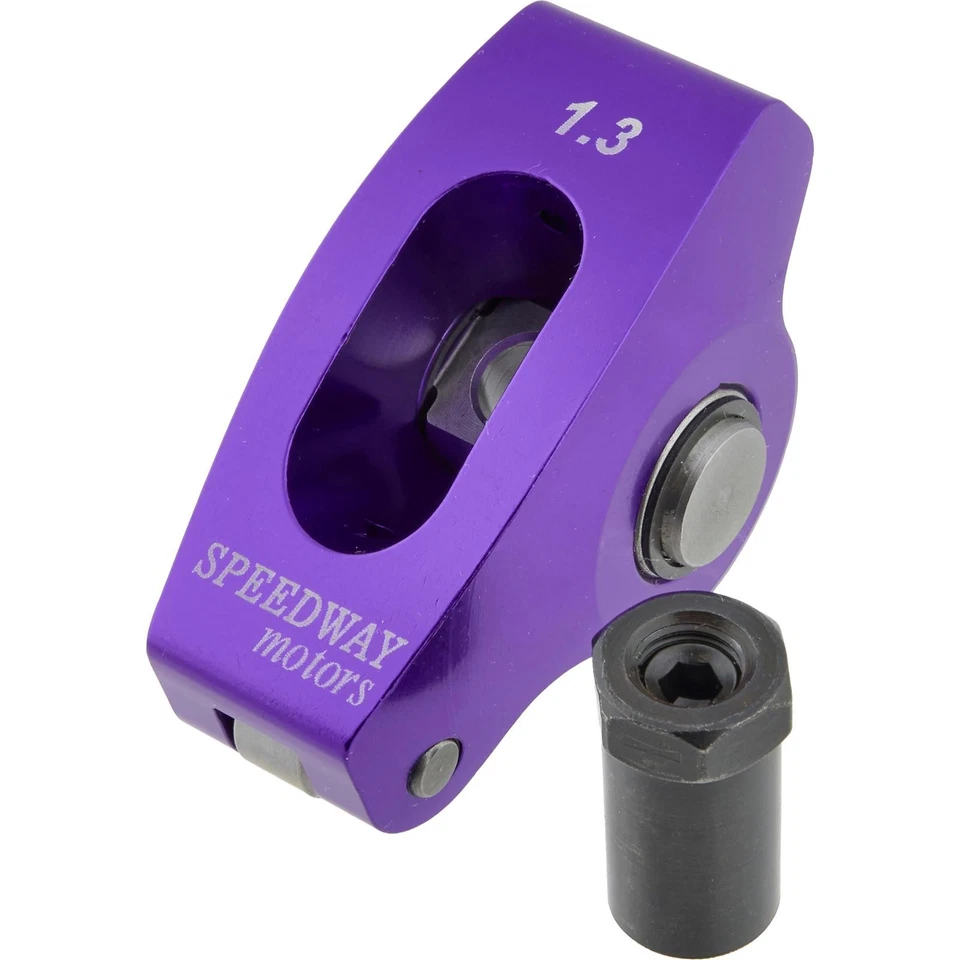 Brazos basculantes de rodillo rotura del árbol de levas Speedway SBC, 1,3:1, perno de 3/8 Foto 4 de 4