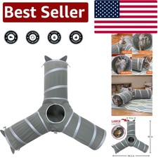 Versatile Cat Tunnel Bed - Ideal for Pouncing, Hiding, and Multi-Cat Fun