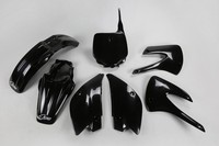 Schwarzer Ufo-Kunststoffkit FüR Kawasaki KX85.