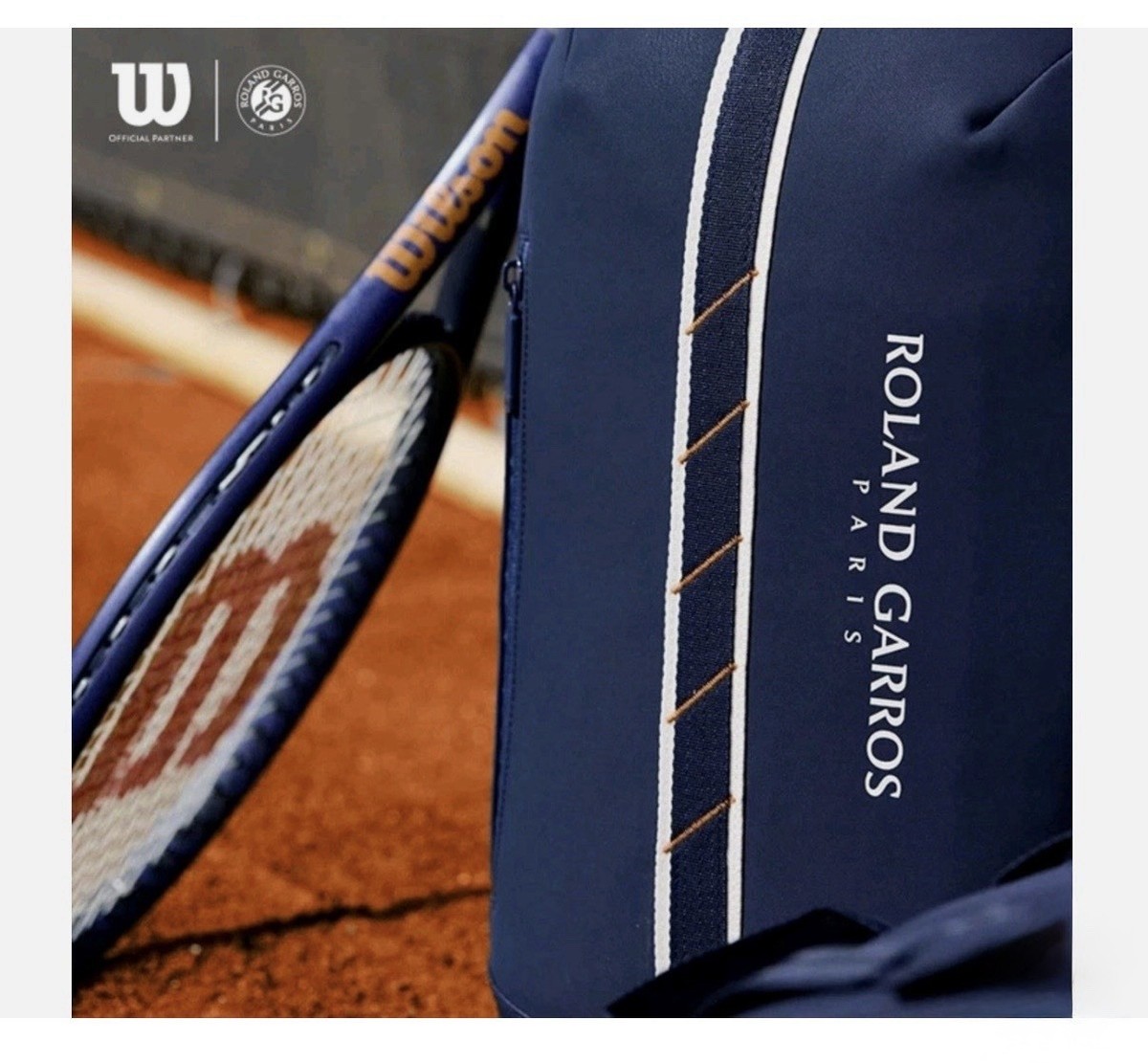 WILSON Roland Garros 2025 French Open Tennis Backpack Dark Navy