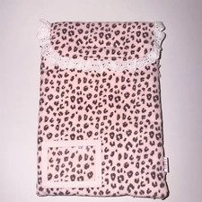 124u Leopard Heart Ruffle Lace Laptop/Tablet Bag for iPad 5th Gen