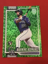 Topps 2026 Series 1 Warming Bernabel Rookie Green Foil Rockies #55 Baseball Card