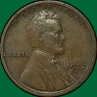 1922-D Lincoln Wheat Cent Fine F Coin #34847
