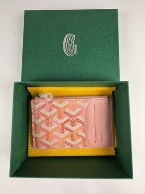 Goyard Powder Pink Bourbon Zipped Card Holder Limited Editon 2026