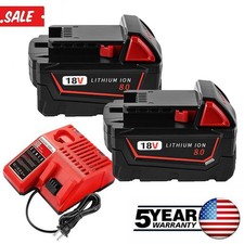 Pack 8.0AH For Milwaukee for M18 Lithium Extended Capacity Battery 48-11-1860