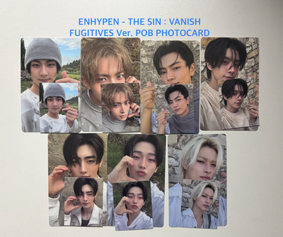 ENHYPEN] THE SIN : VANISH FUGITIVES Ver. Weverse POB PHOTOCARD | eBay