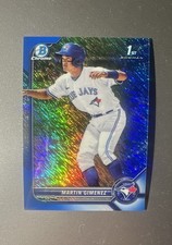 2022 Bowman - Chrome Prospects Martin Gimenez #BCP-97 Blue Shimmer Refractor...