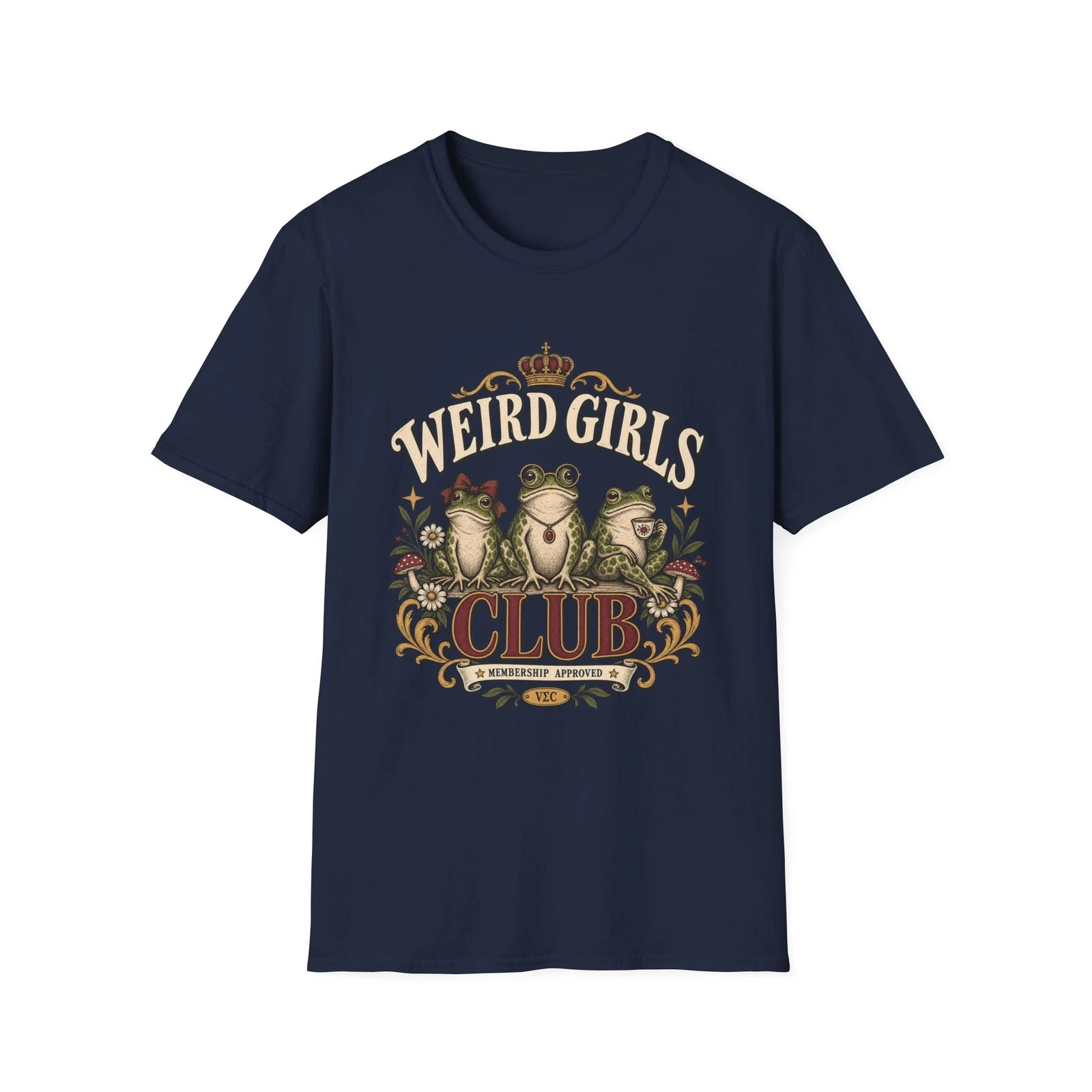 Weird Girls Club T-Shirt | Vintage Animal Illustration image 1