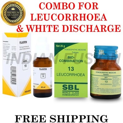 ADEL 15 leucorrhoea Drop (20ml) + SBL Bio Combination 13 - Homeopathic for Women