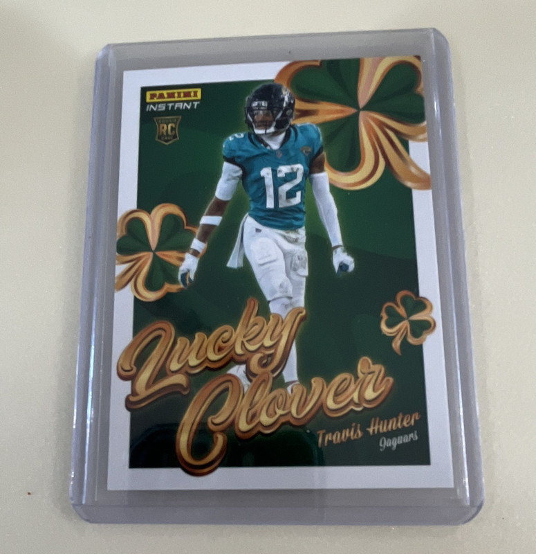 Panini 2025 Instant Football Lucky Clover Travis Hunter Rookie #15 Jaguars NFL