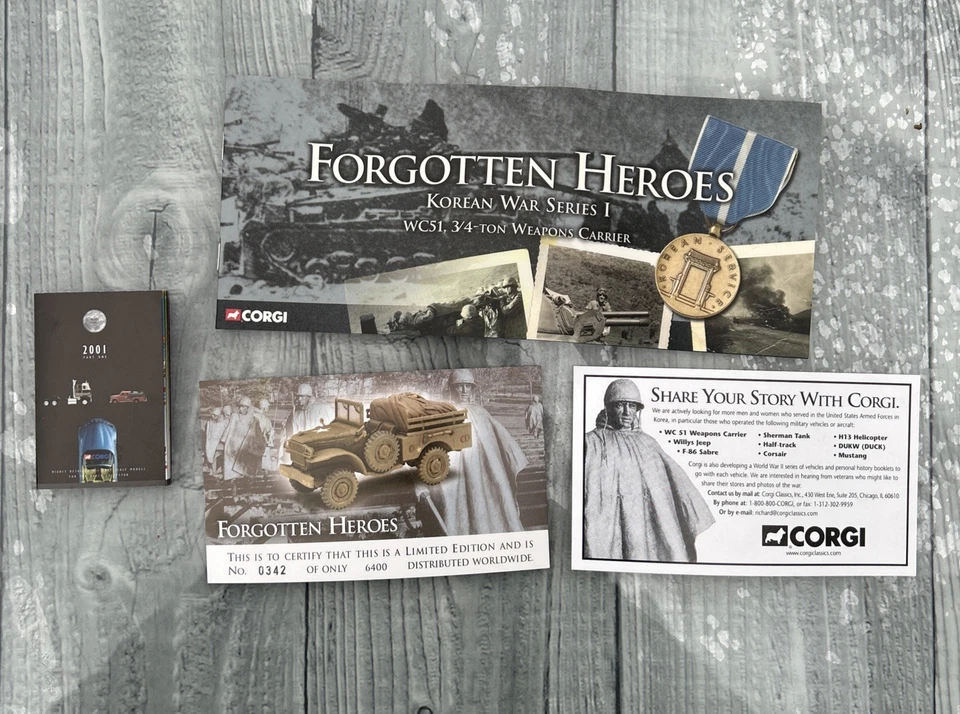 Corgi Dodge WC51 ¾ Ton Weapons Carrier 1:43 US Army Korean War US51703 Boxed - Image 2 of 4