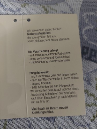 Lana Natural Wear BIO-baumwolle XL OVERSIZED Hellblau / Hellgrün /... - Bild 6 von 12