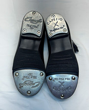 Capezio child 8m Tele Tone Tap Dance Shoes Black Patent Mary Jane Strap N625C