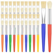 Kids Paint Brushes Bulk Set Round and Flat for Toddler Preschool Art 50 PCS