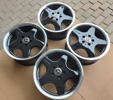 Mercedes W 124, CLK, SLK, Original AMG 7.5 J + 8.5 J x 17 Zoll Felgen "UNIKAT"
