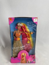 Hula Hair Barbie Doll 1996 17047 VTG w/ All Original Accessories Dif Language 