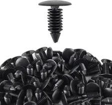 200X 1/4" Hole Plastic Fastener Clips Push Pin Auto Car Rivets Retainer Fender